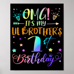 Póster Omg Es El Primer Cumpleaños De Mi Hermano Menor Du