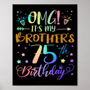 Póster Omg Sus Hermanos 75 Años Dulce De Cumpleaños