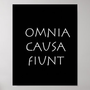Póster Omnia causa fiunt