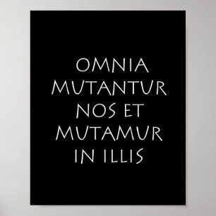 Póster Omnia mutantur nos et mutamur in illis