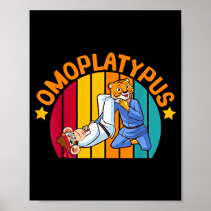 Póster Omoplatypus Divertido Jiu-Jitsu Animal Grappling R