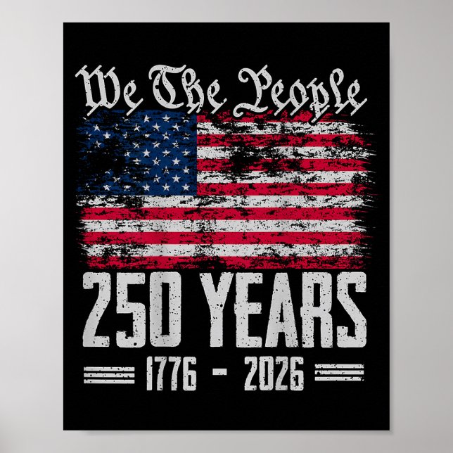Póster (on back) 250 years american 250th anniversary us  (Frente)