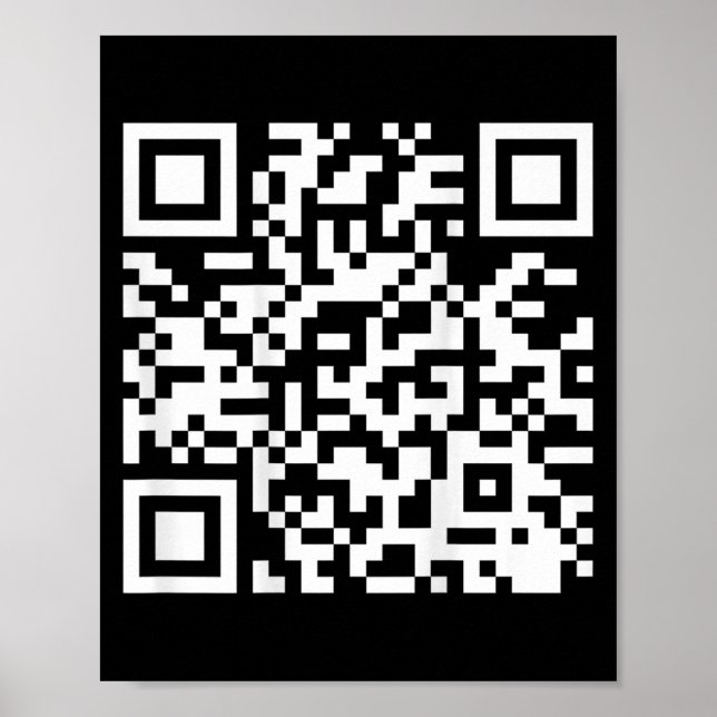 Póster (on Back) Funny Qr Do I Look Like I Give A Fck Cod (Frente)