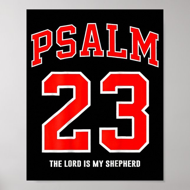 Póster (on Back) Psalm 23 The Lord Is My Shepherd  (Frente)