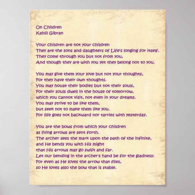 Póster On Children (Frente)