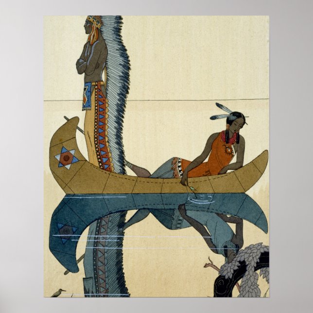 Póster On the Missouri, 1922 (pochoir print) (Frente)