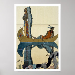 Póster On the Missouri, 1922 (pochoir print)