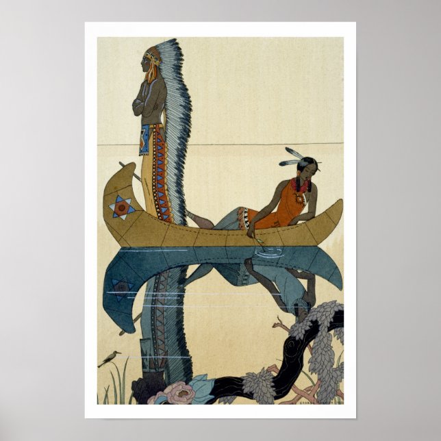 Póster On the Missouri, 1922 (pochoir print) (Frente)