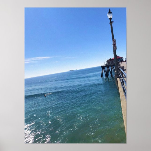 Póster On the Pier, Huntington Beach, California (Frente)
