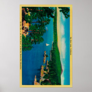 Póster On the Rim of the World Drive in San Bernardino