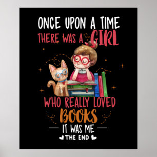 Póster Once Upon A Time There Was A Girl Who Really Books