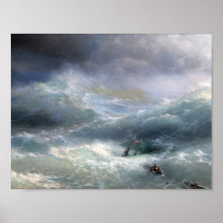 Póster Onda (1889), Ivan Aivazovsky