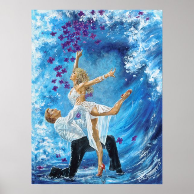 Póster Onda azul (Frente)