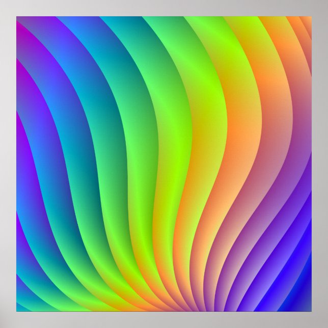 Póster Onda de color (Frente)