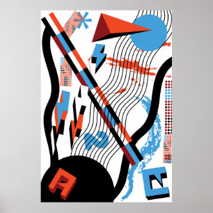 Póster onda de dimensión