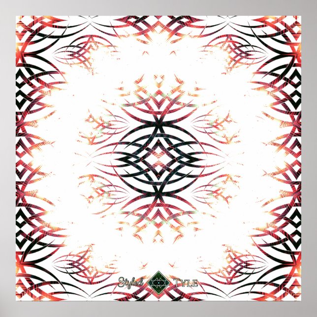 Póster Onda de sonido eclipsada invertida (Frente)