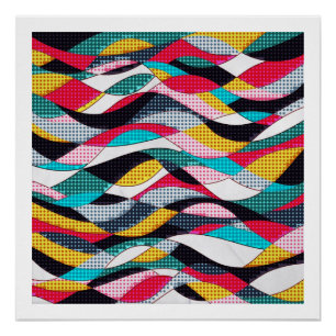 Póster Onda del arte pop
