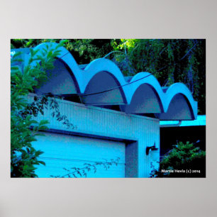 Póster Ondas de techo