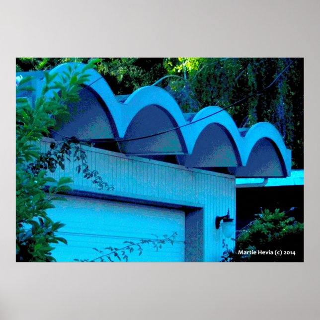 Póster Ondas de techo (Frente)