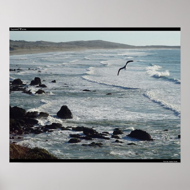 Póster Ondas en capas (Frente)