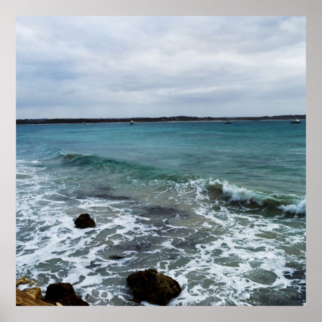 Póster Ondas En El Océano, (Frente)