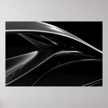 Ondas en fotografía cromada en blanco y negro abst