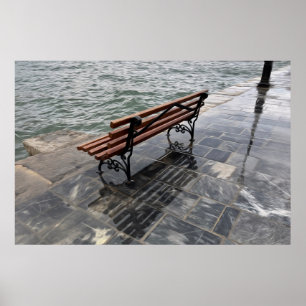 Póster Ondas en la costa