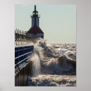 Póster Ondas Fiervas En St Joseph
