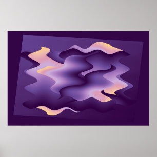 Póster Ondas púrpuras