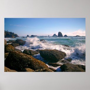 Póster Ondas que se estrellan