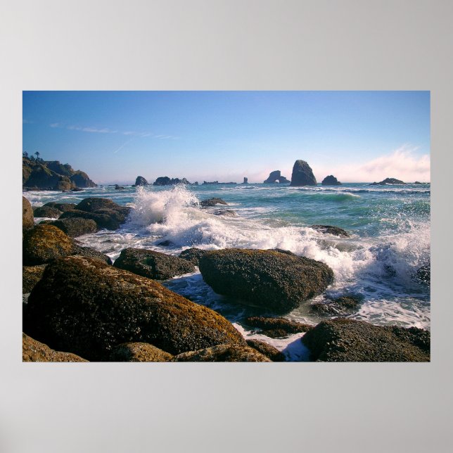 Póster Ondas que se estrellan (Frente)