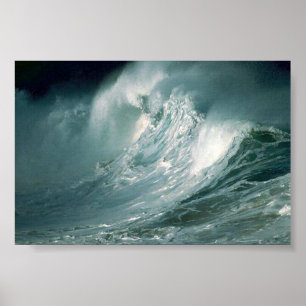 Póster Ondas tempestuosas