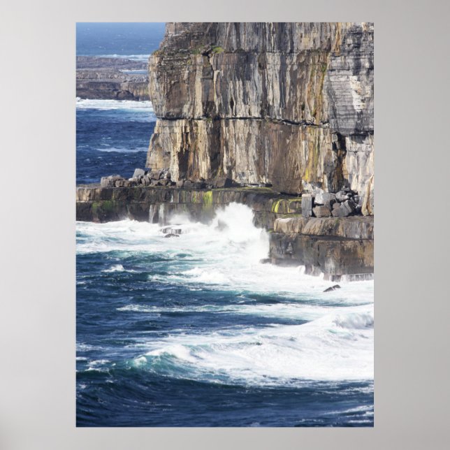 Póster Ondas y piedra (Frente)