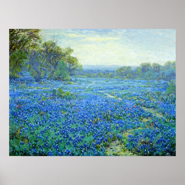 Póster Onderdonk - Bluebonnet Scene (Frente)