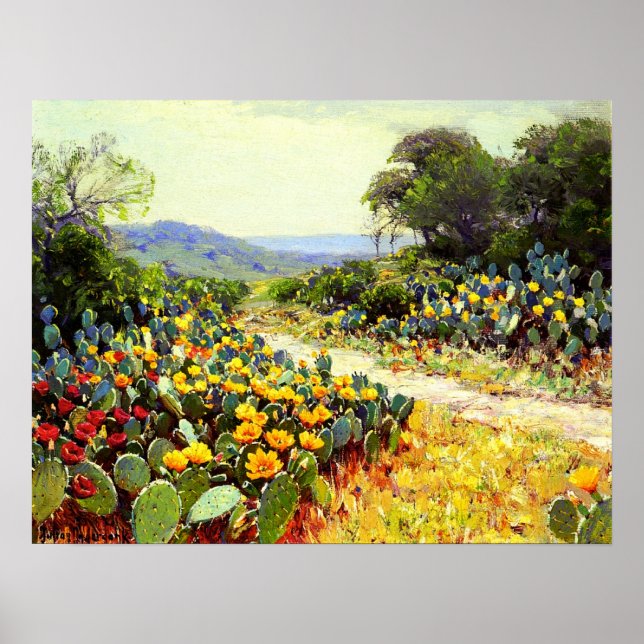 Póster Onderdonk - Cactus In Bloom 1915 (Frente)