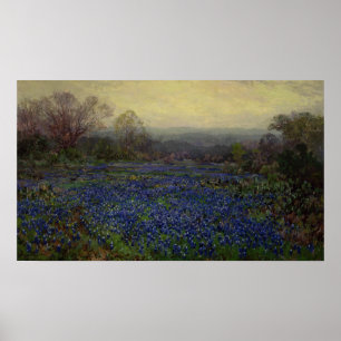 Póster Onderdonk - Campo De Los Bluebonnets 1920