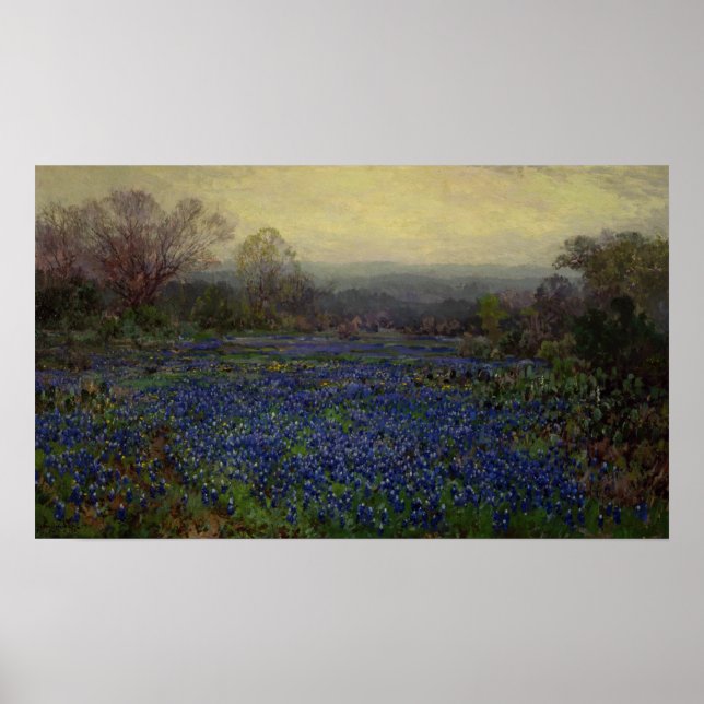 Póster Onderdonk - Campo De Los Bluebonnets 1920 (Frente)