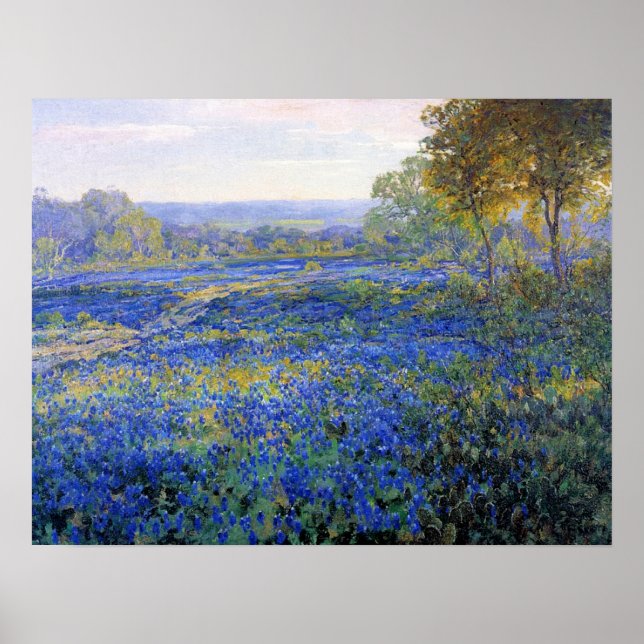 Póster Onderdonk - Campos De Bluebonnets 1920 (Frente)