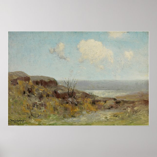 Póster Onderdonk - Ladera rocosa con estanque tranquilo 1 (Frente)