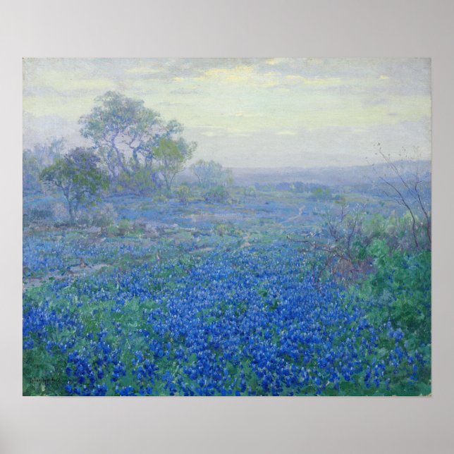 Póster Onderdonk - Un Día de la Nublación Bluebonnets 191 (Frente)