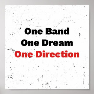 Póster One Band One Dream One Direction