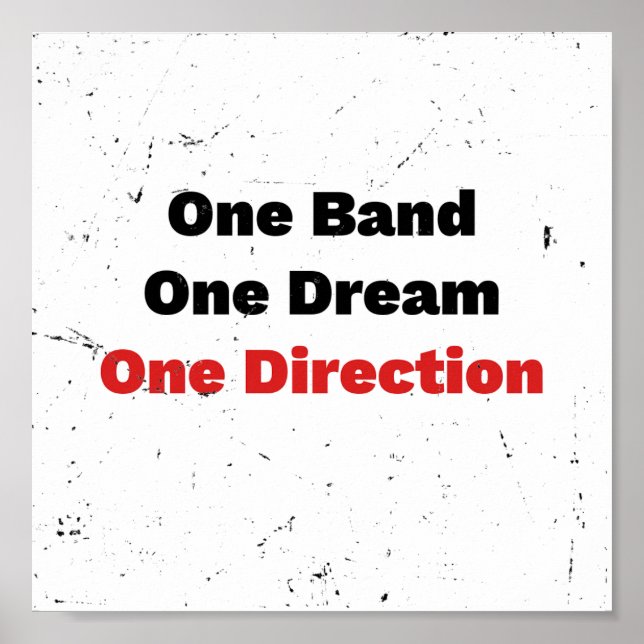 Póster One Band One Dream One Direction (Frente)