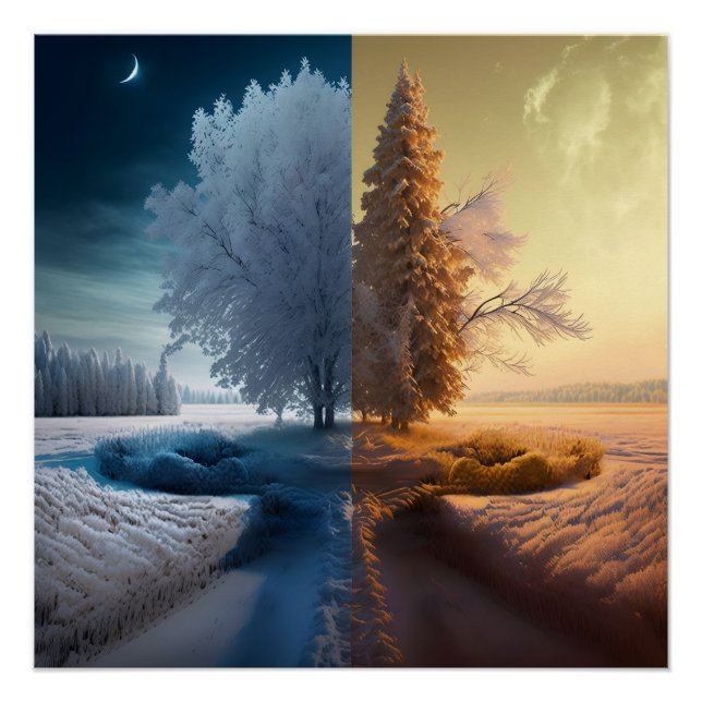 Póster One day in winter (Anverso)