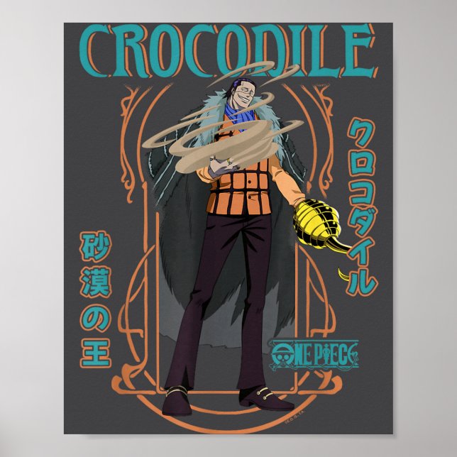 Póster One Ece Anime Crocodile Desert King Warlord Of The (Frente)