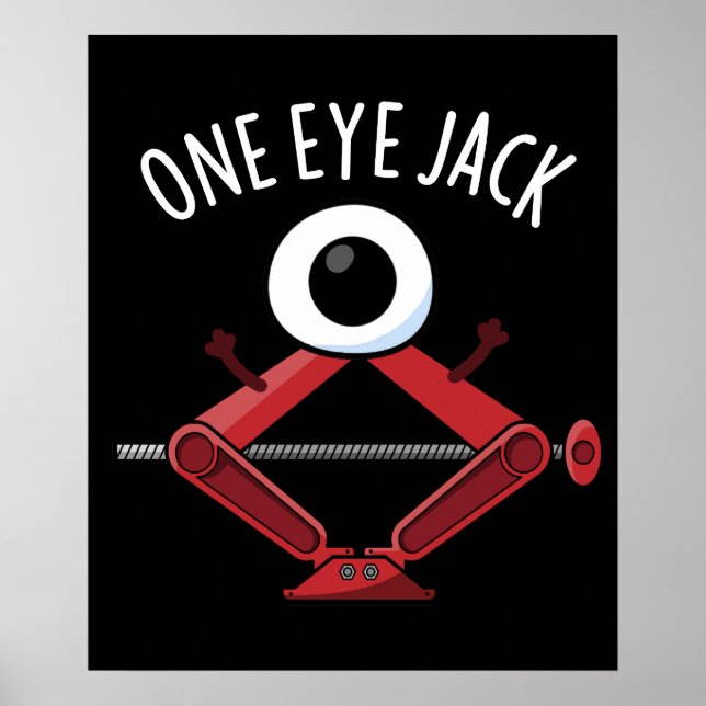 Póster One Eye Jack Funny Car Jack Pun Dark BG (Frente)