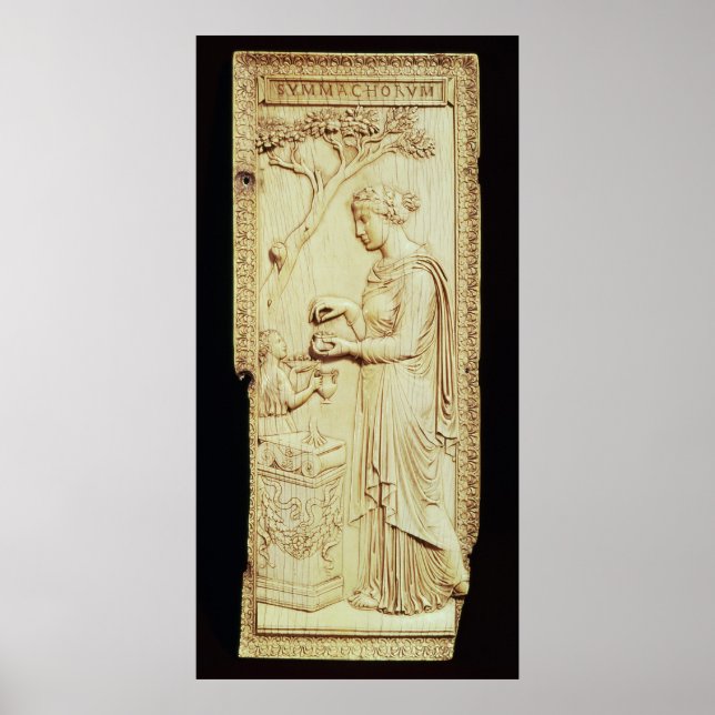 Póster One leaf of the Symmachi Diptych (Frente)