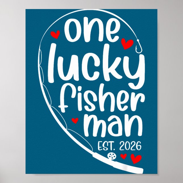 Póster One Lucky Fisher Man 2026 Heart Valentine Matching (Frente)