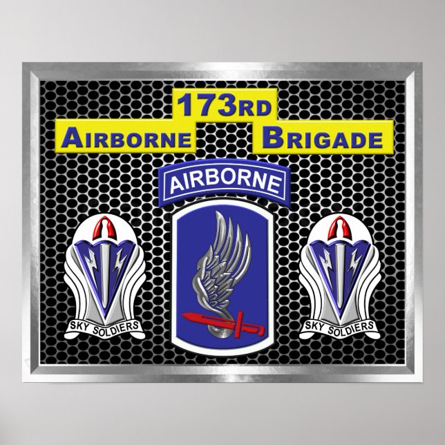 Póster "One of a Kind" 173.ª brigada aérea (Frente)