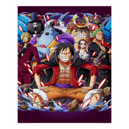 Póster One piece Sombreros de Paja Wano