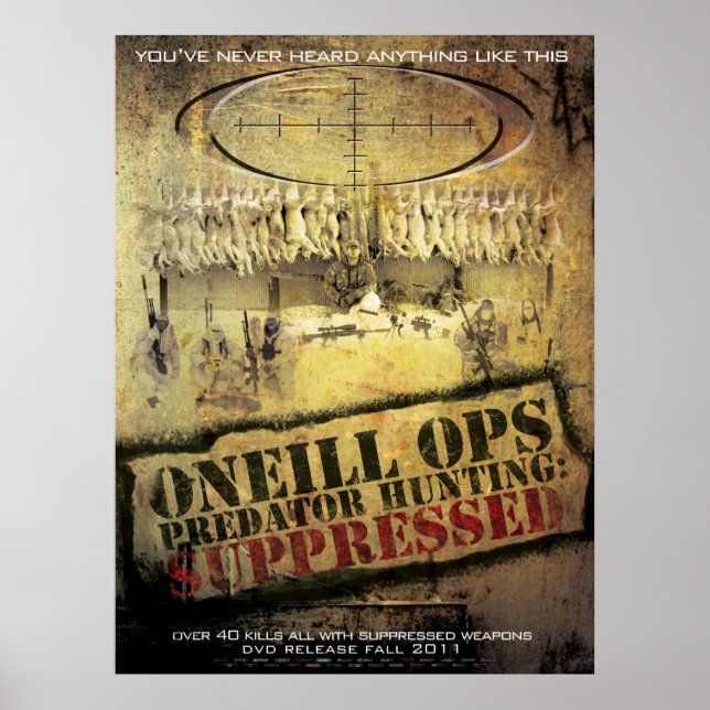Póster O'Neill Ops: "Supresión de caza de depredadores" (Frente)